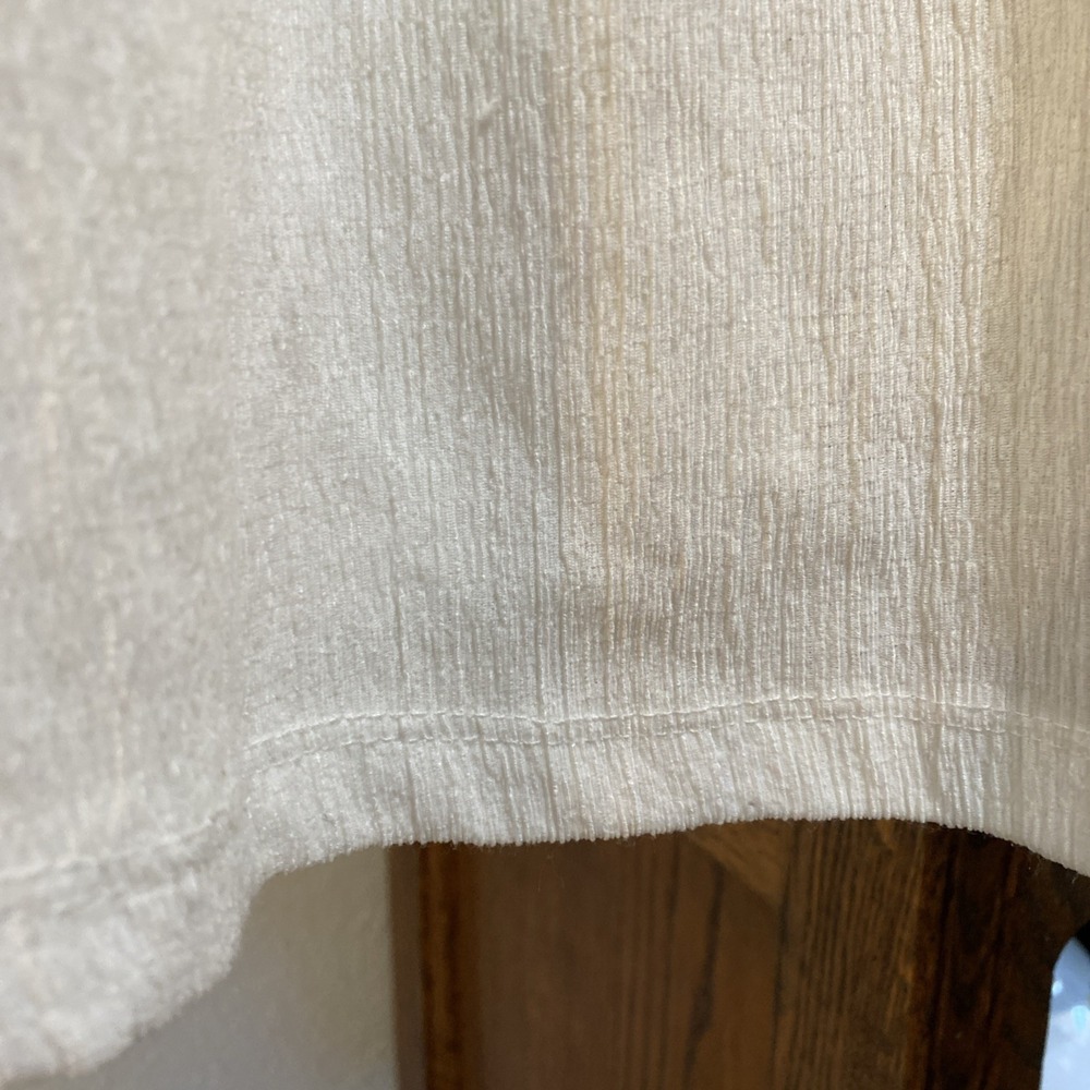 H&M Scalloped Midi Dress Adjustable Spaghetti Straps Size S, White - Picture 5 of 10